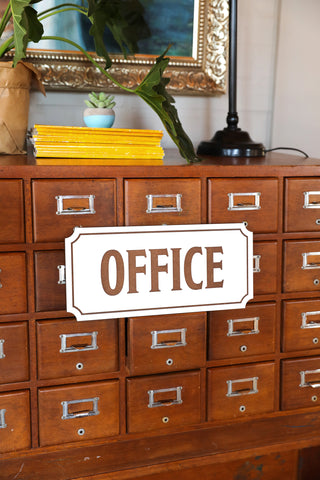 Home Office Sign Rustic Cozy Charm